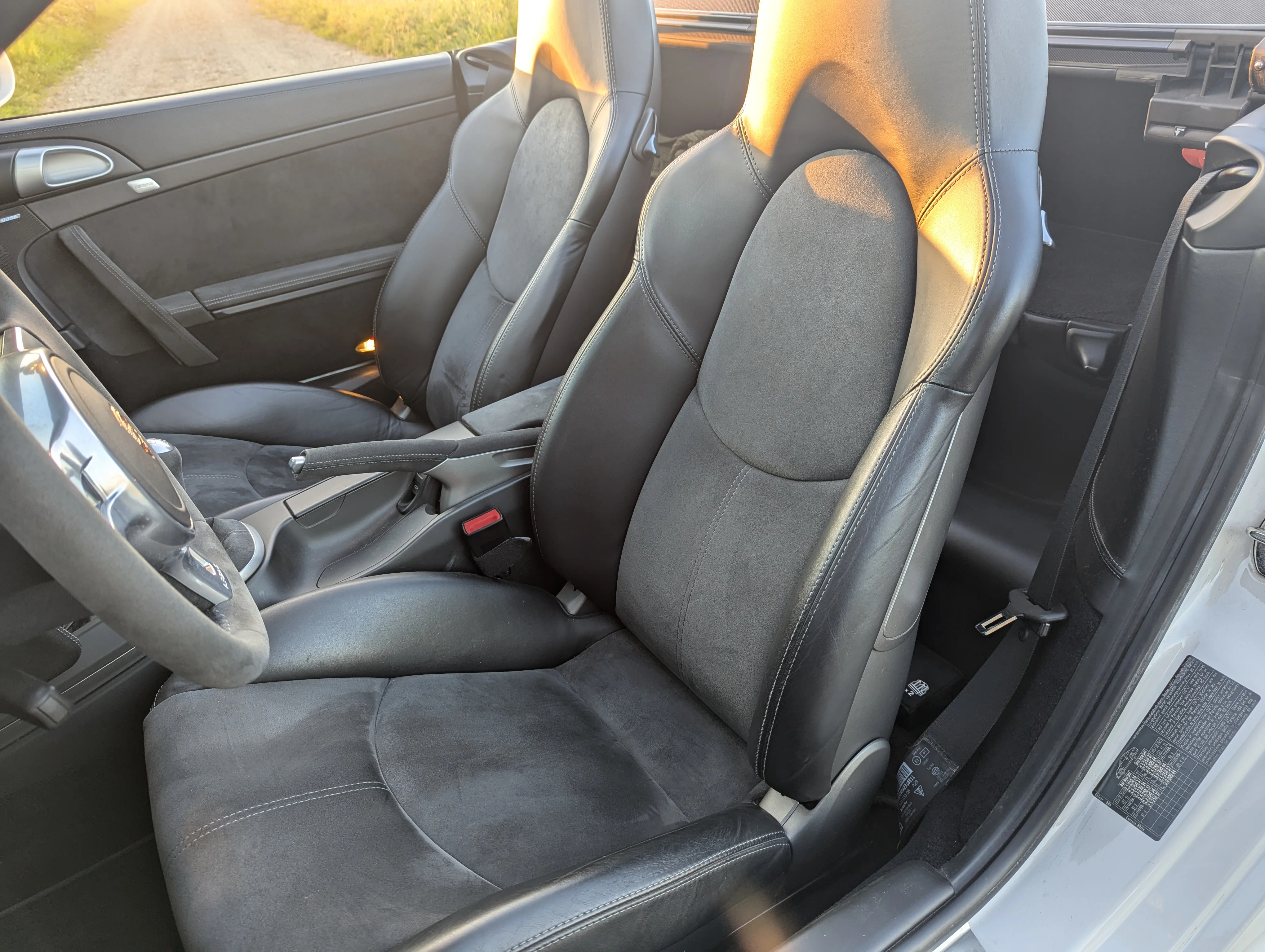 Alcantara interior of the 997 GTS