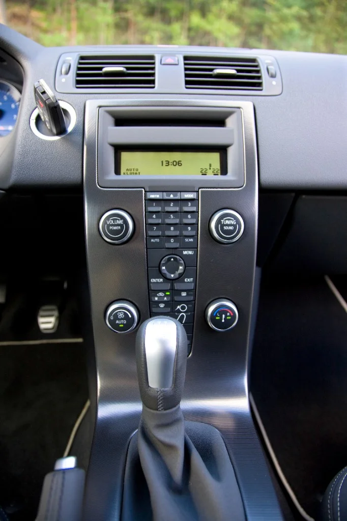 Detail of the floating console