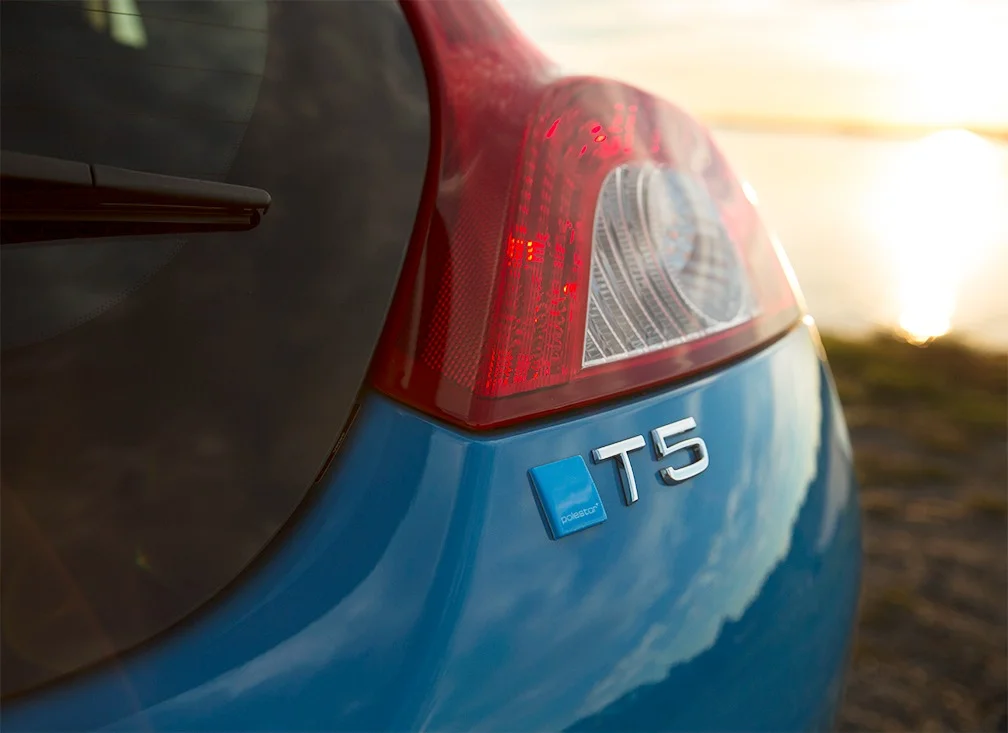 The famous square Polestar badge