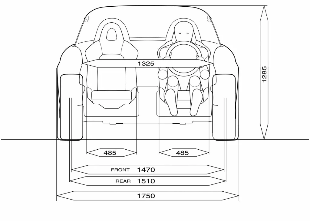 Front engineering blueprint (Honda S2000)