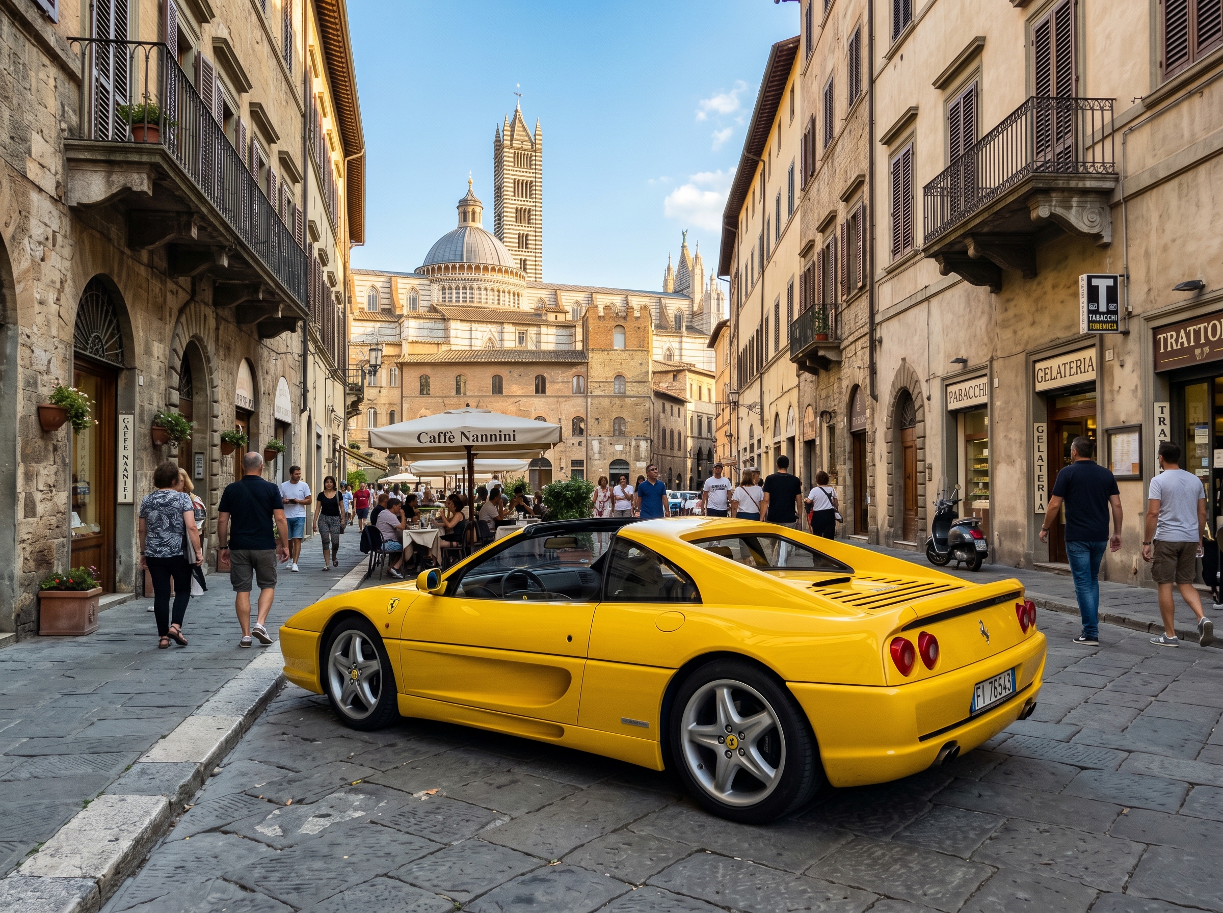 Ferrari F355 GTS in red - The ideal compromise of the Targa body style