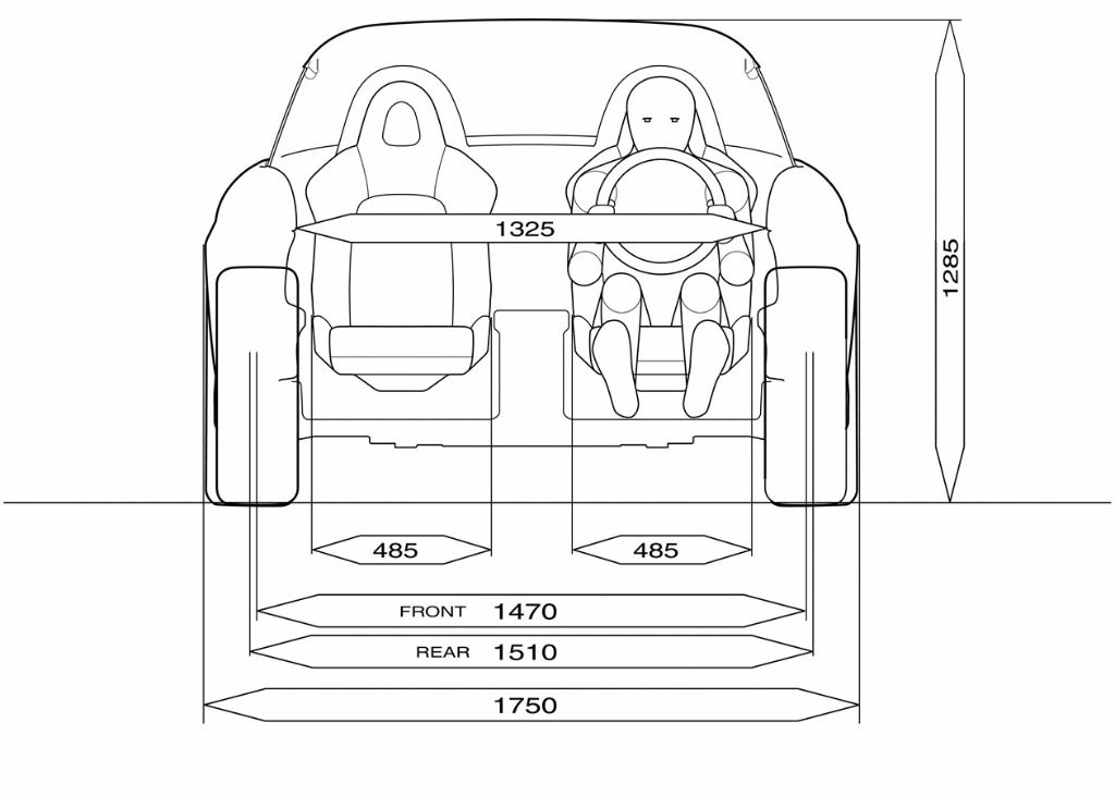 Front engineering blueprint (Honda S2000)