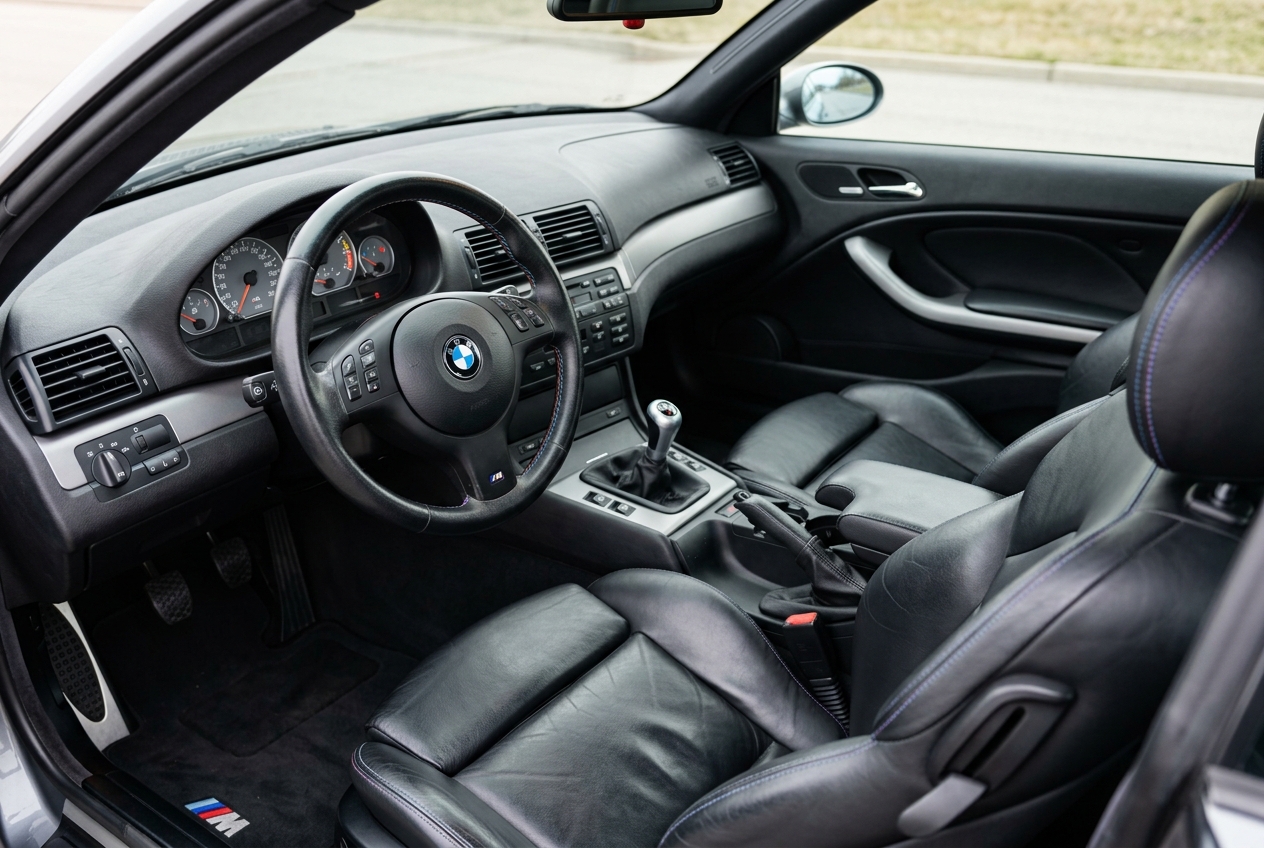 BMW M3 E46 Interior - Black Nappa leather sport seats
